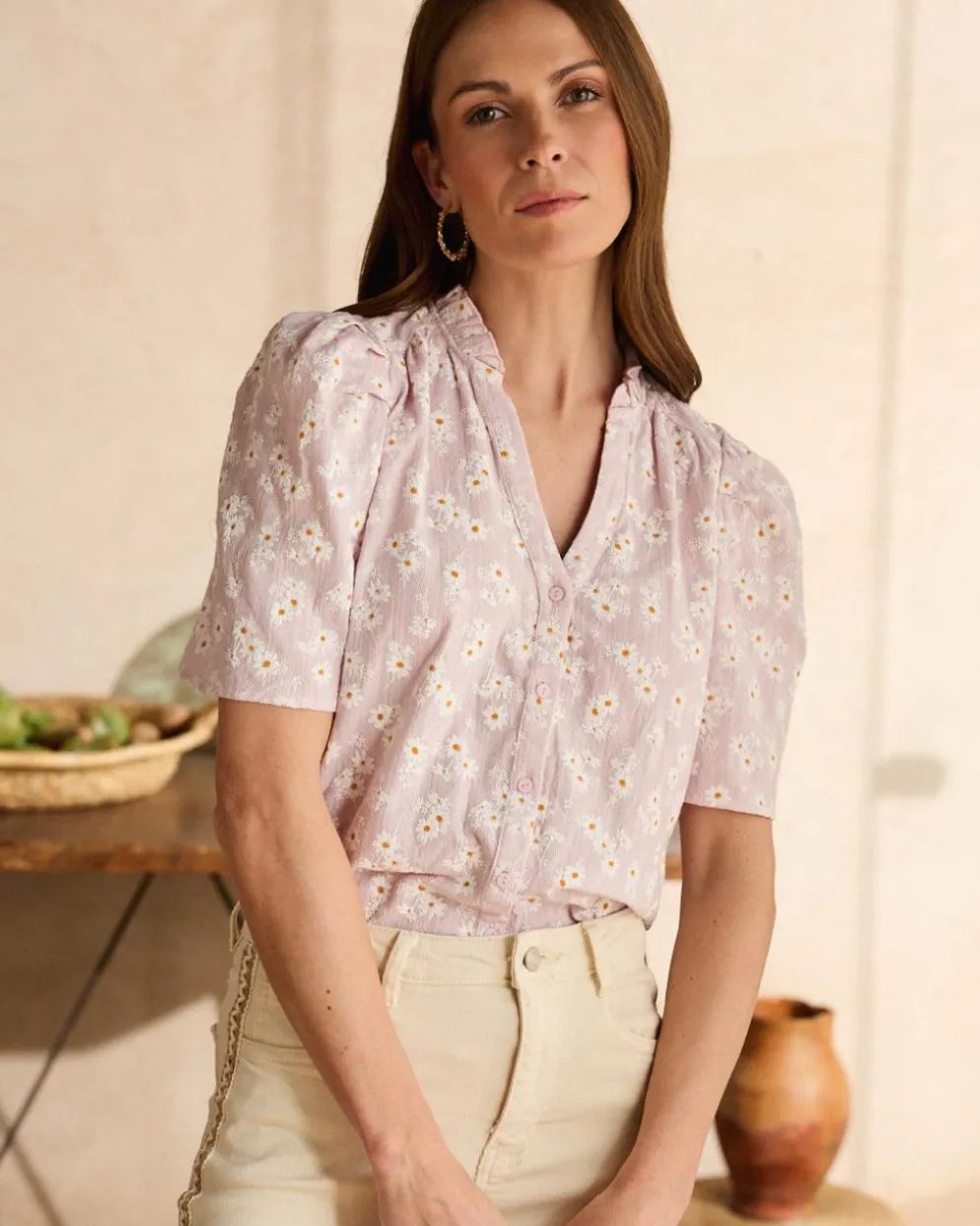 Blusa Margaritas Leonor