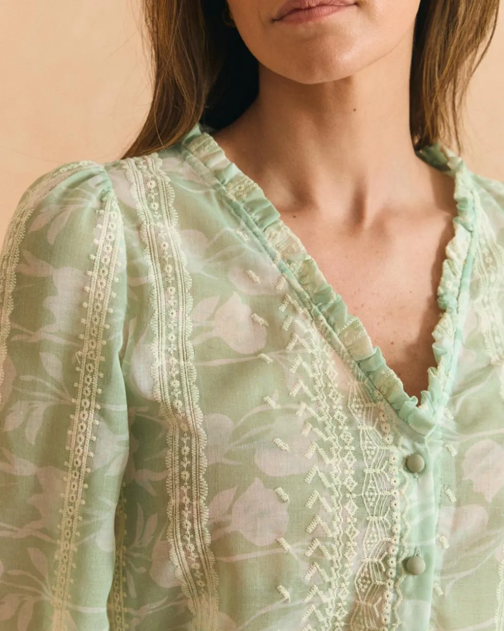 Camisa Celeste Felicia