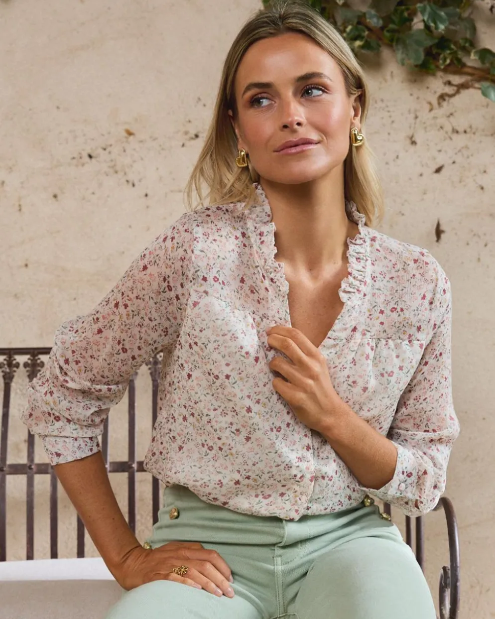 Camisa Flores Magnolia