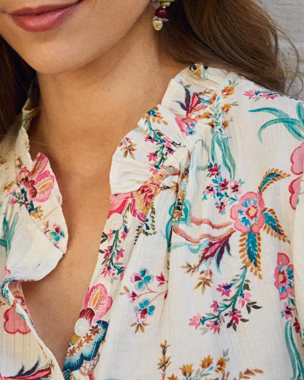 Camisa Flores Tunia