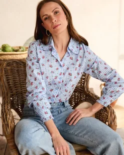 Camisa Vichy Rosas