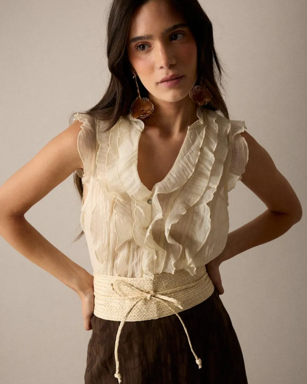 Camisa Volantes Irune