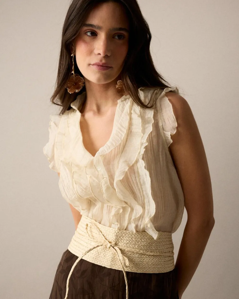 Camisa Volantes Irune