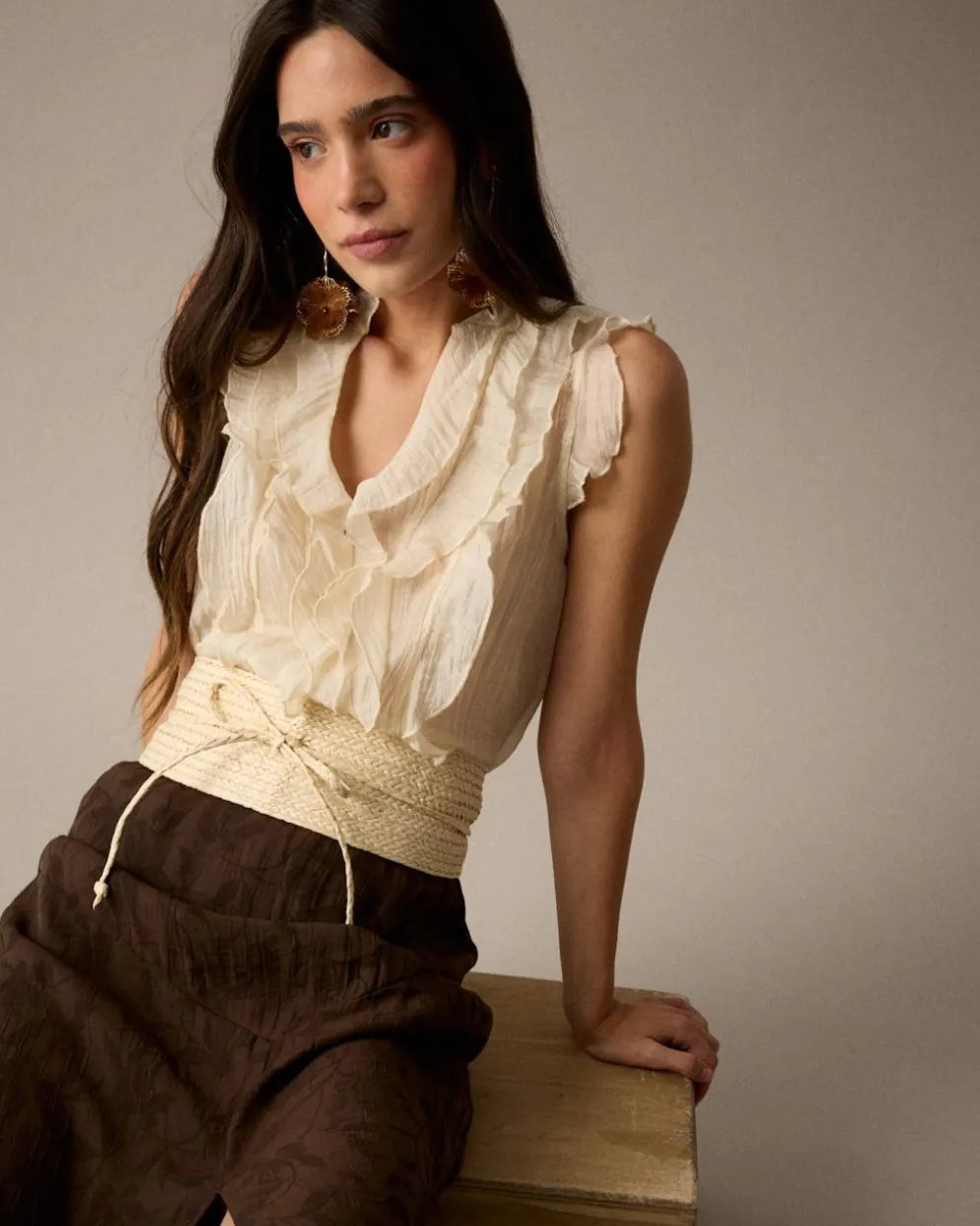 Camisa Volantes Irune