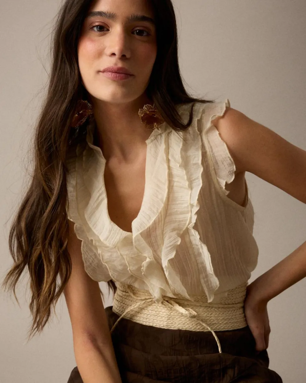 Camisa Volantes Irune