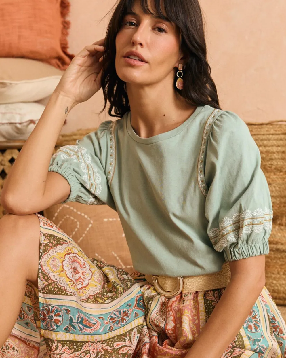 Camiseta Bordado Carlota