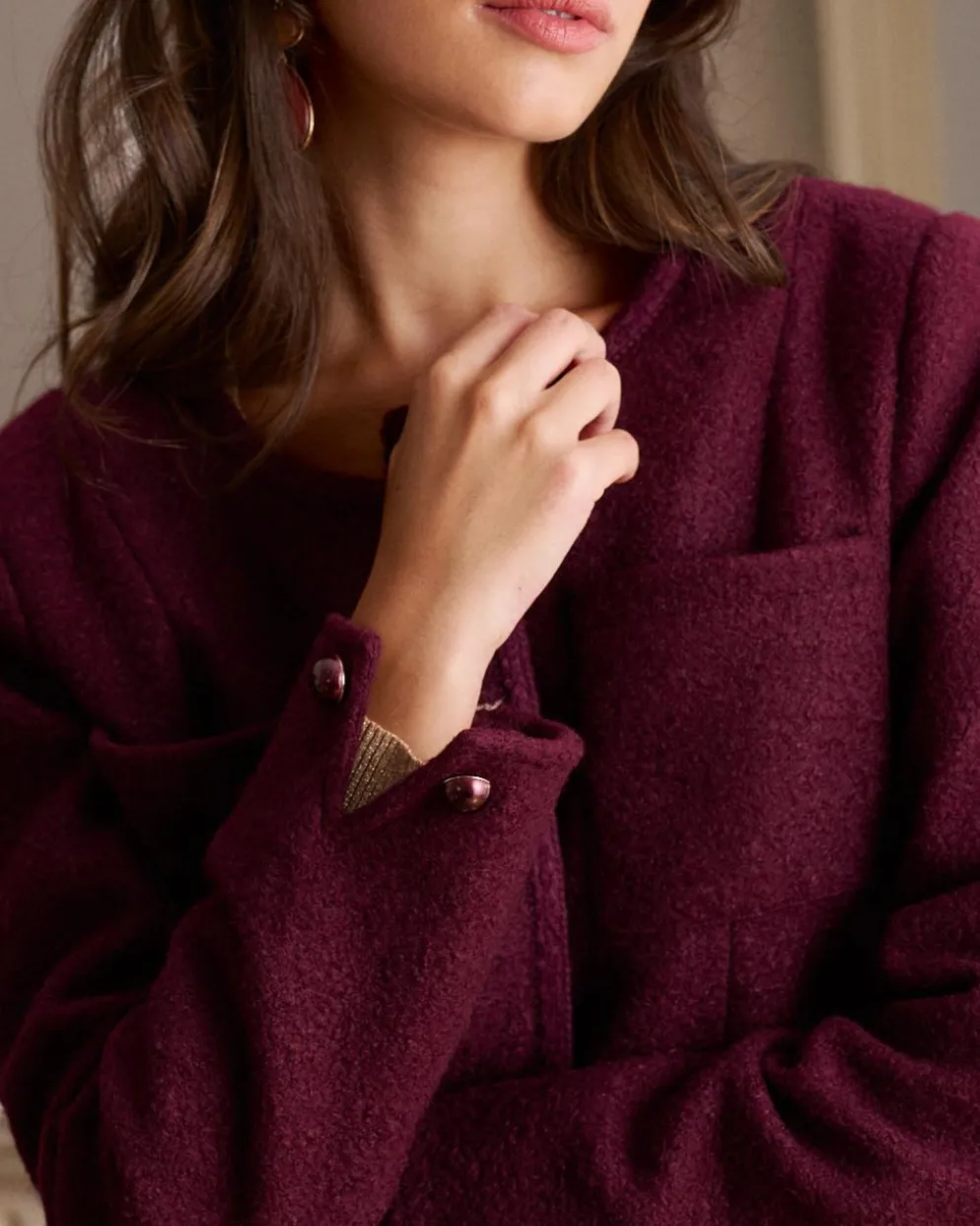 Chaqueta Burdeos Lorel