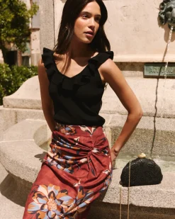Falda Midi Estampado Zelia