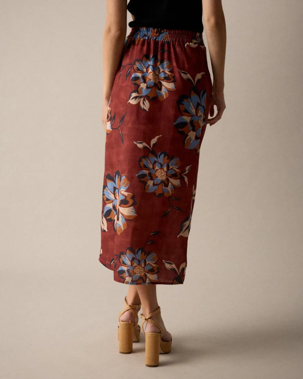 Falda Midi Estampado Zelia