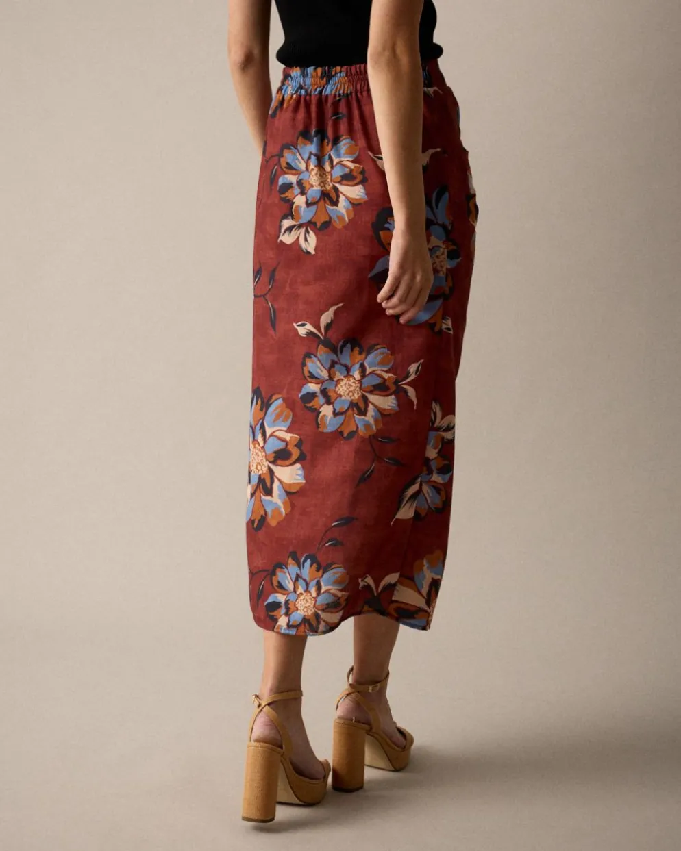 Falda Midi Estampado Zelia