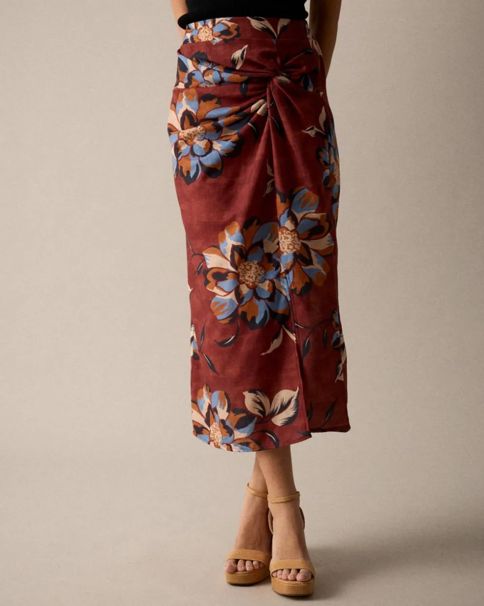Falda Midi Estampado Zelia