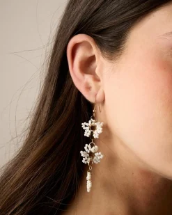 Pendientes Flor Blanca