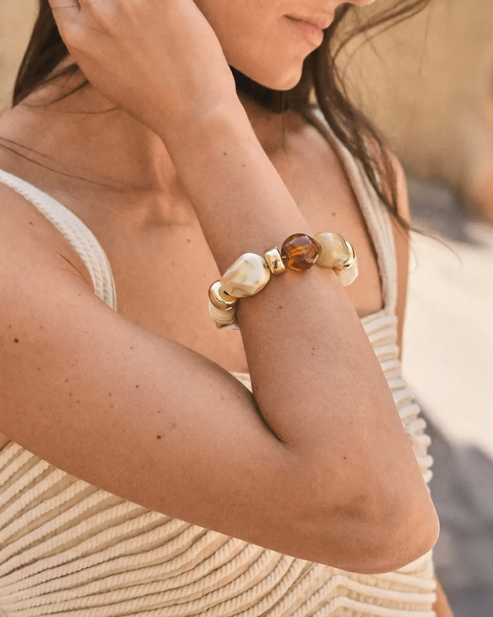 Pulsera Piedras Silveria