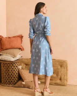 Vestido Celeste Virgi