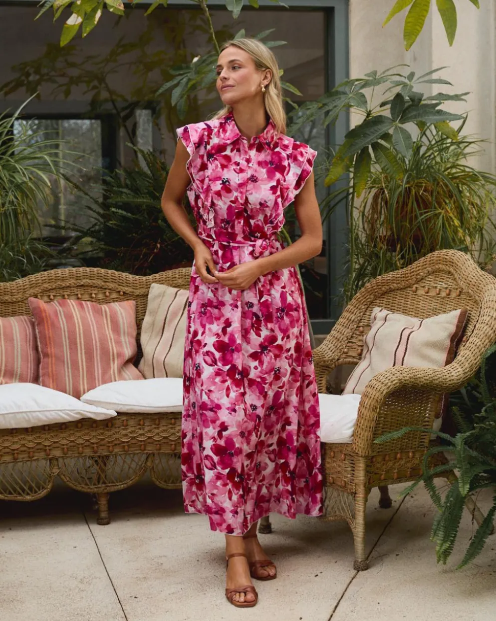 Vestido Estampado Sol