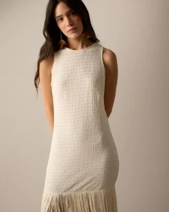 Vestido Largo Flecos Lira