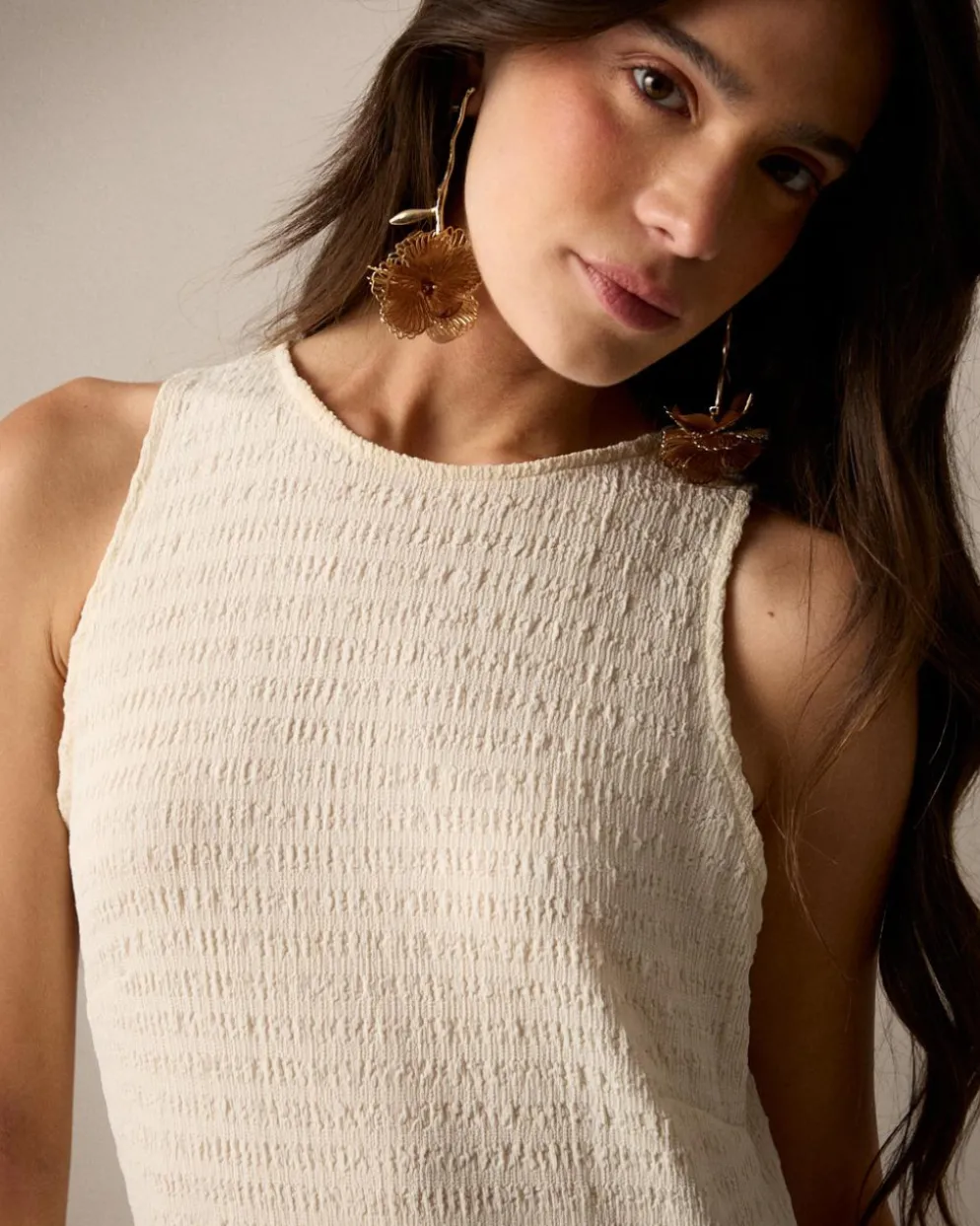 Vestido Largo Flecos Lira