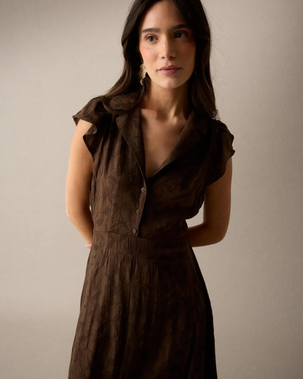 Vestido Marrón Eire