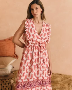 Vestido Motivos Coral